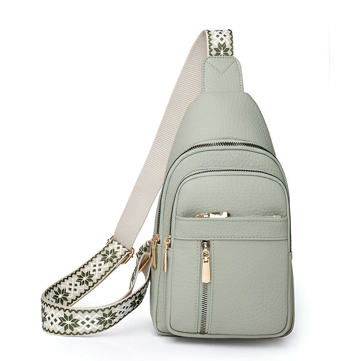 Secure & stylish women's anti-theft sling backpack with decorative strap, an ideal travel and everyday carry bag.