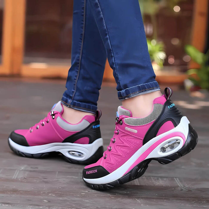 Stylish women's casual sneakers, ergonomic design with arch support & cushioned sole for all-day comfort.