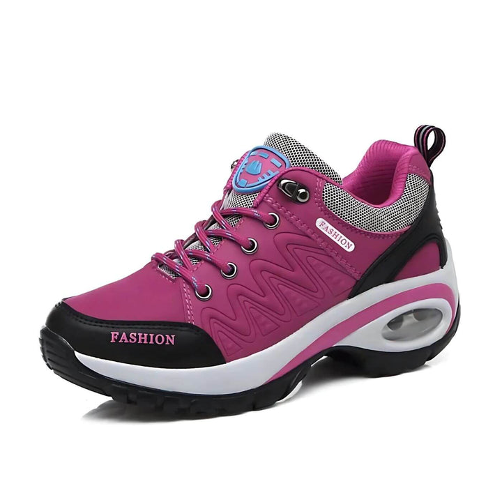 Fashionable women's sneakers, breathable design, arch support & cushioned sole for superior foot comfort.