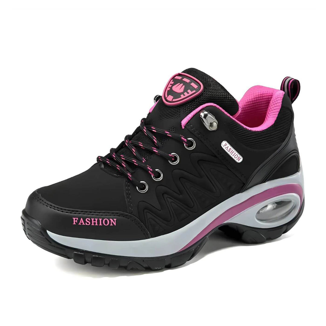 Versatile women's fashion sneakers, featuring breathable design, arch support & a stylish look for casual wear.