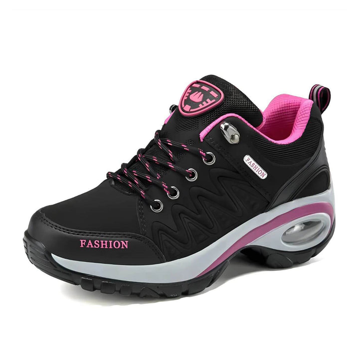 Versatile women's fashion sneakers, featuring breathable design, arch support & a stylish look for casual wear.