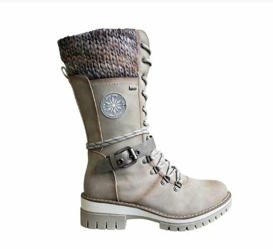 Women's knee-high orthopedic winter boots, providing warmth, comfort, and support for cold weather.