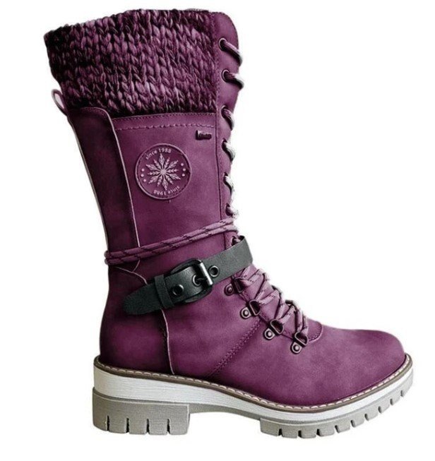 Durable women's orthopedic knee-high winter boots for excellent support and warmth in cold winter weather.