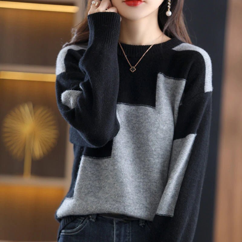 Arden women's cozy knit sweater, essential everyday fashion for fall and winter style.