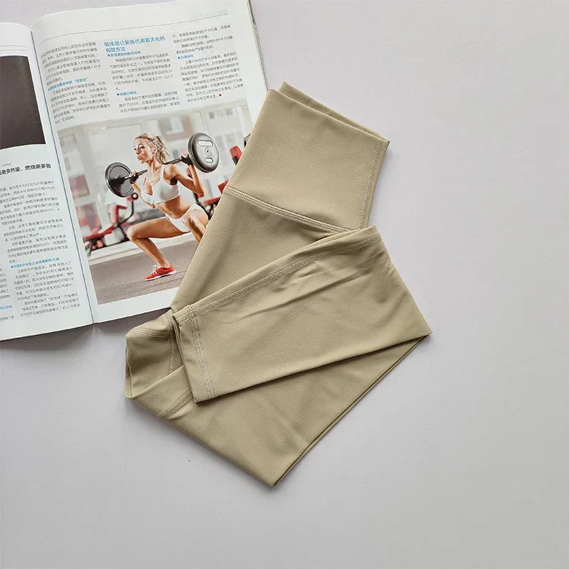 Durable women's high waist yoga leggings with hip lift and compression for intense workouts.