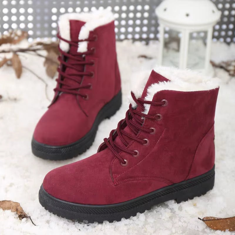 Close-up of plush lining inside Women's Aspen Winter Boots, providing cozy warmth and comfort.