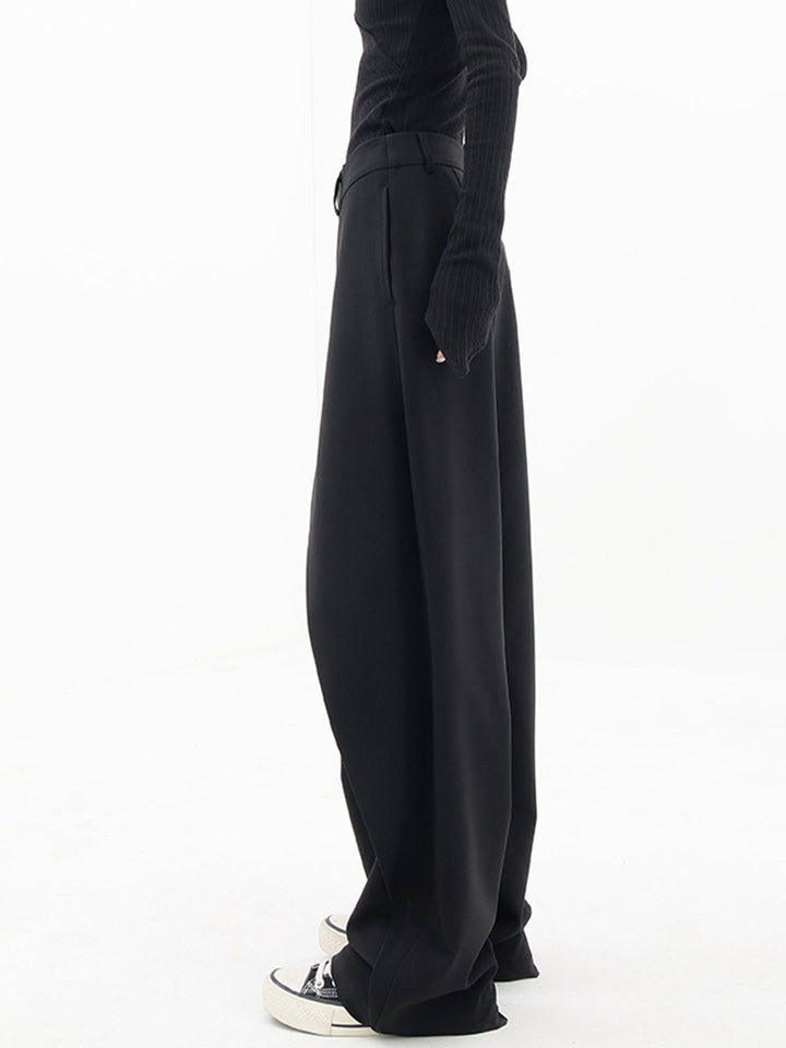 Versatile women's comfort trousers, wide leg & asymmetrical for a stylish, loose fit. Perfect casual wear.