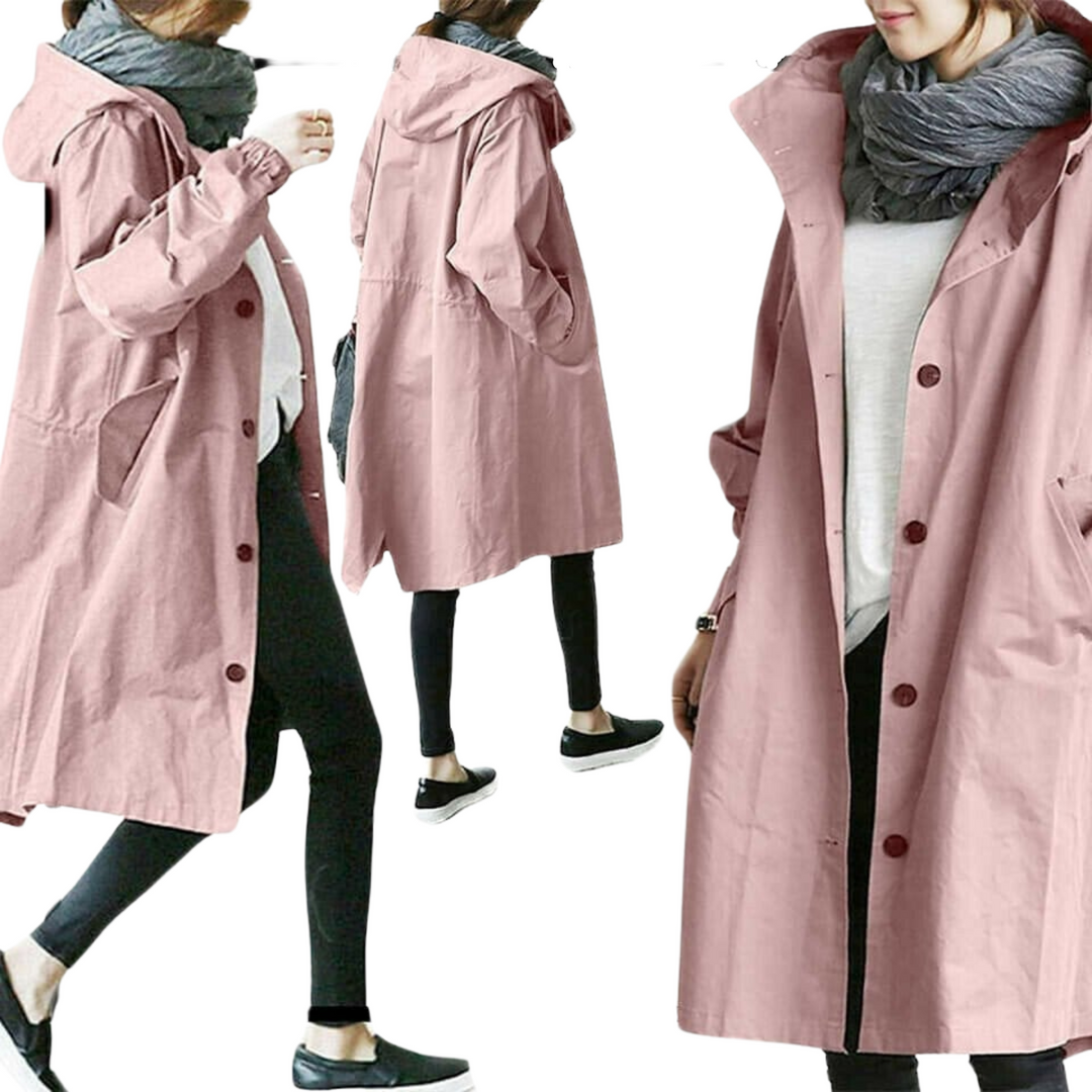 Women's Aurora lightweight windbreaker jacket, water repellent & stylish, perfect for spring & fall outerwear.