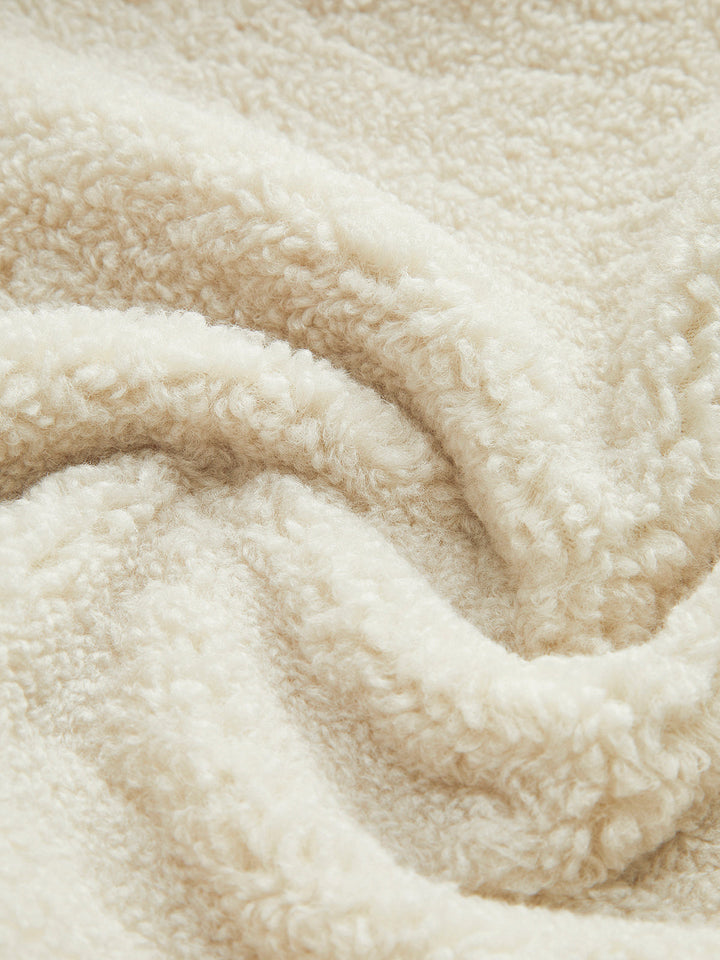 Warm women's winter coat, a soft teddy jacket for everyday comfort & chic fall fashion.