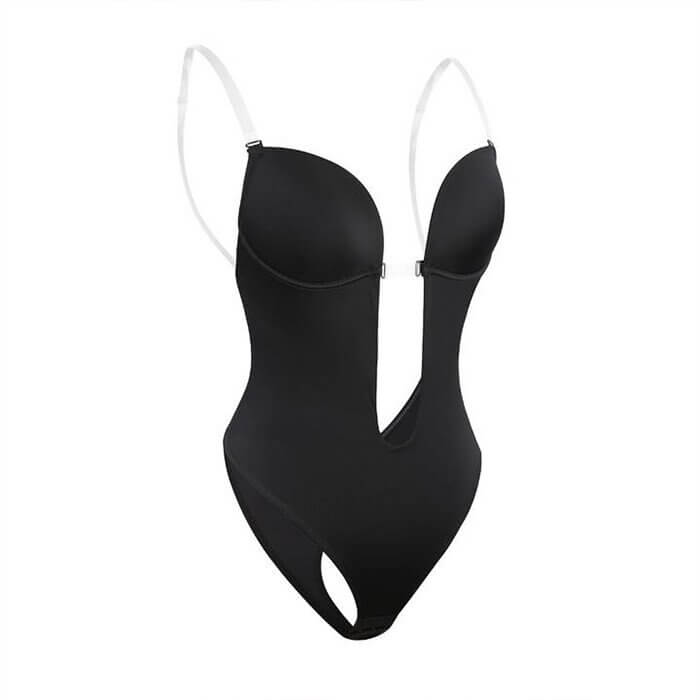 Versatile women's backless shapewear, providing sculpting support for formal wear, evening dresses & low-back fashion.