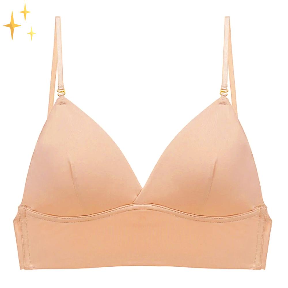 Invisible backless bra for women's low-back dresses. Seamless design offers comfortable support for formal wear & weddings.
