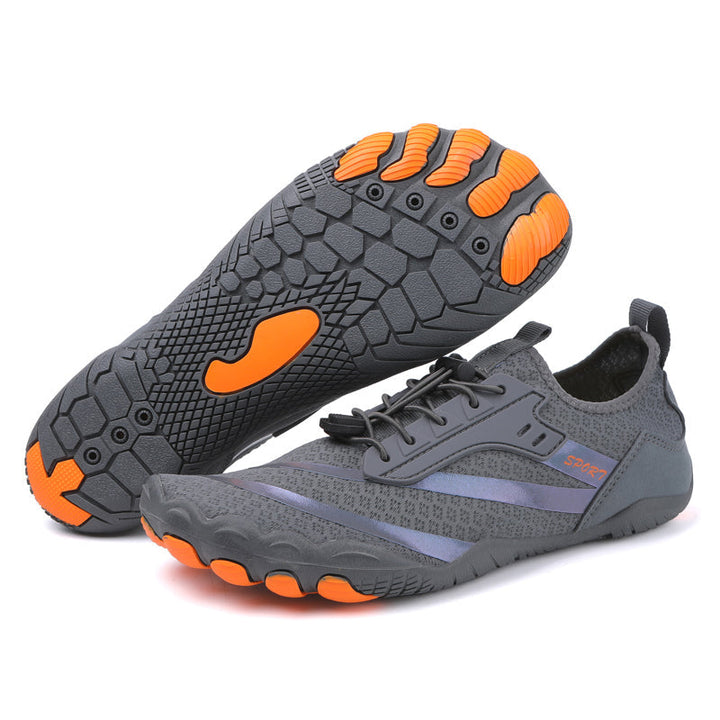 Women's zero-drop training shoes, providing a barefoot feel for better balance & natural posture.