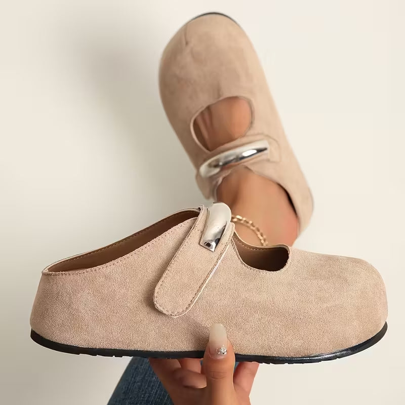 Casual yellow suede slip-on shoes for women, perfect for comfortable and stylish everyday outfits.