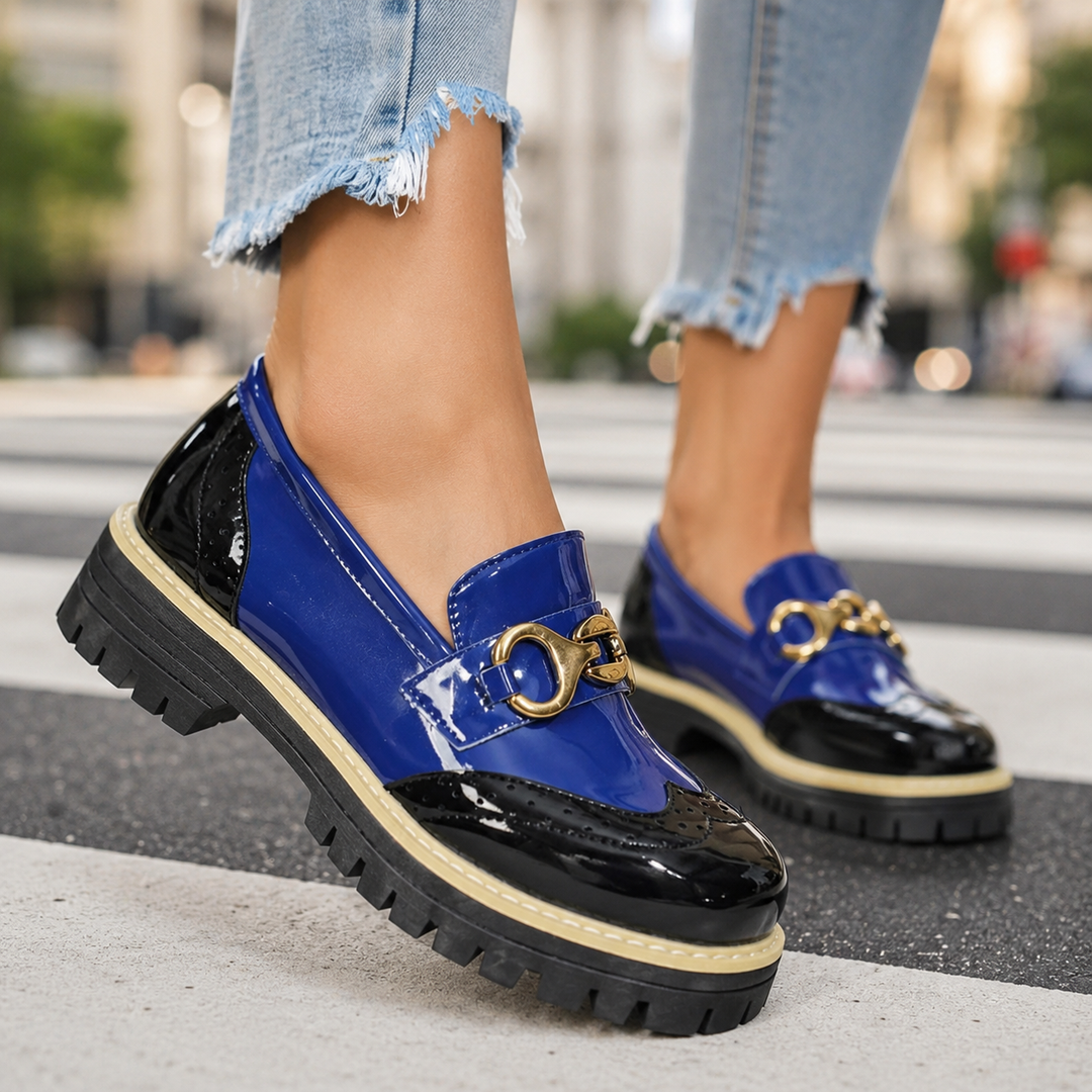 Women's Bellanova classic loafers with chunky sole & horsebit. Versatile slip-on fashion shoes.