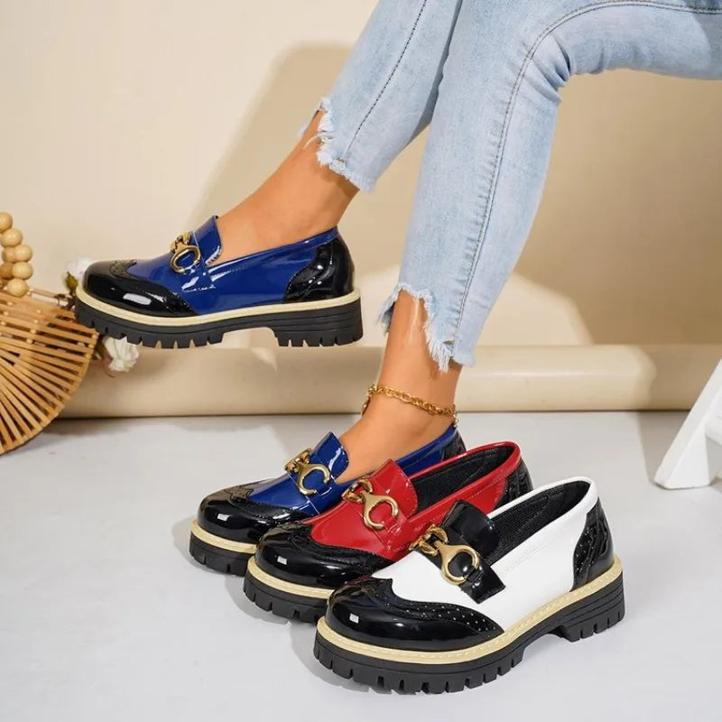 Classic Bellanova women's loafers. Comfortable slip-on design with a fashionable chunky sole for everyday style.