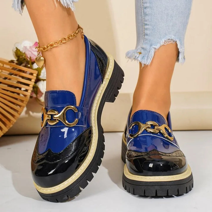Bellanova classic women's loafers blending timeless style with a modern chunky sole & horsebit detail.