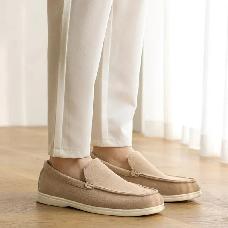 Versatile gray women's Belmont loafers, classic casual slip-on shoes offering refined comfort & everyday support.