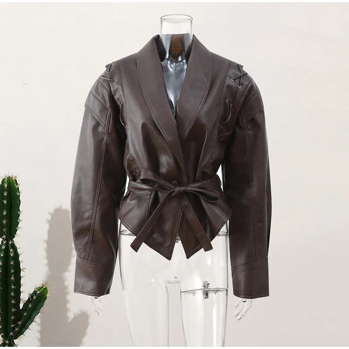 Everyday women's belted jacket for a chic, timeless look. Flattering fit, versatile spring/fall outerwear.