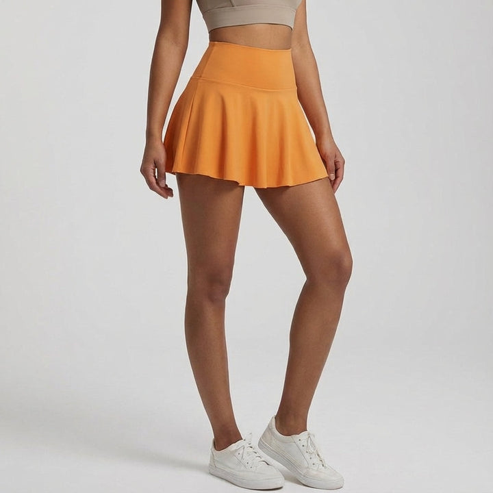 Versatile women's athletic skort Genevieve, comfortable gym wear with supportive inner shorts