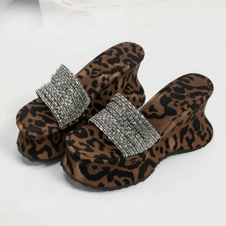 Modern women's chunky platform sandals with a thick sole for elevated style & comfortable summer wear.