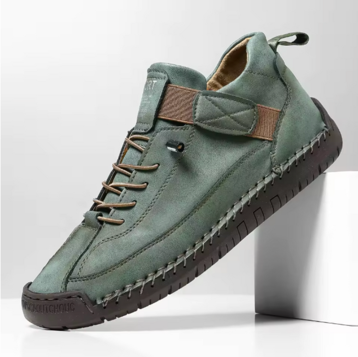 Inside view of women's comfortable lightweight slip-on sneakers, featuring soft lining for daily wear.
