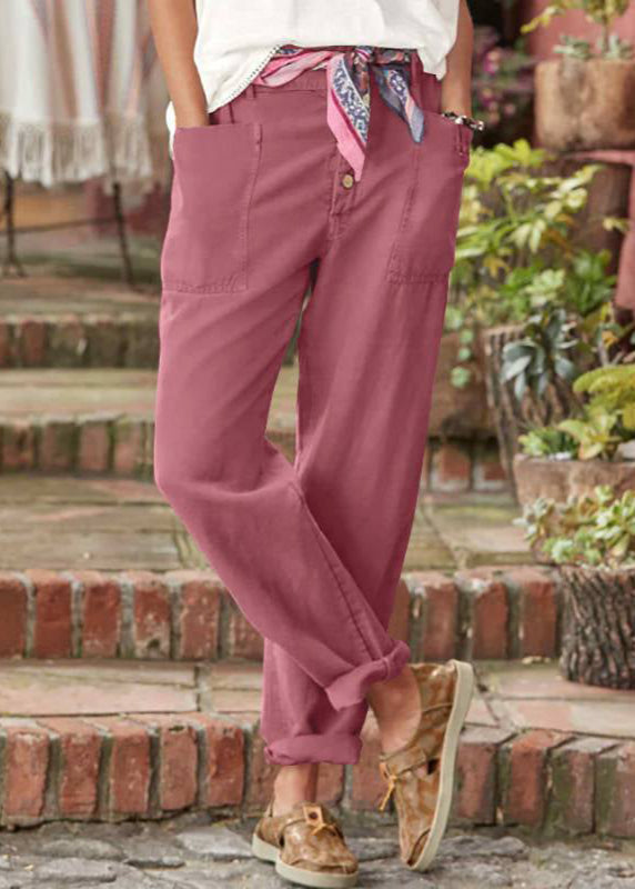 Olive green women's wide leg trousers, relaxed fit with an adjustable waist. Stylish, comfortable & versatile.