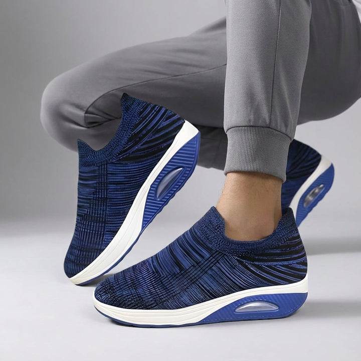 Comfortable women's slip-on wedge sneakers, perfect everyday shoes with good support.