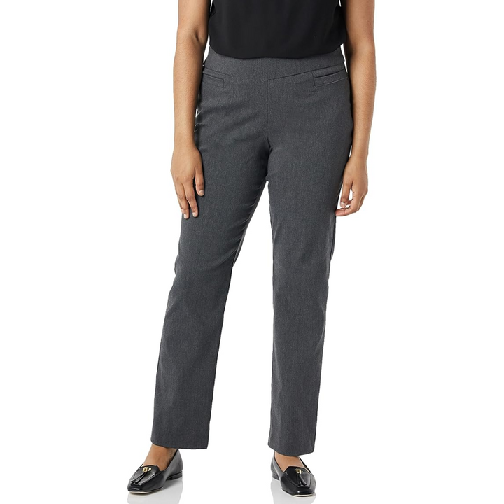 Comfortable women's workwear trousers with welt pockets, providing a sleek and super stretch fit.