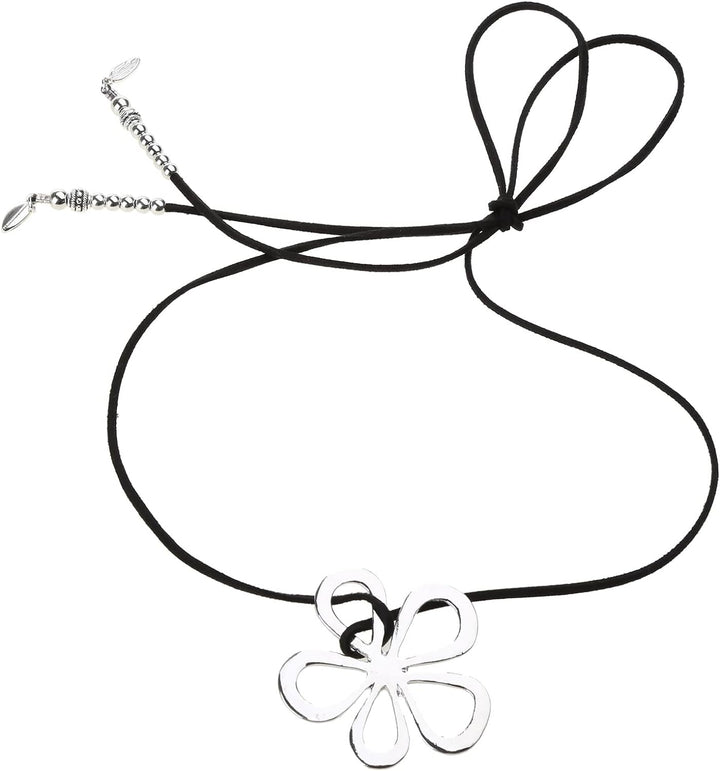Trendy women's floral pendant necklace, ethnic bohemian jewelry. Unique design for her.