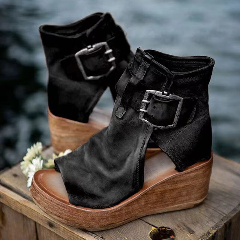 Comfortable orthopedic wedge sandals for women, ideal casual summer footwear with excellent support.