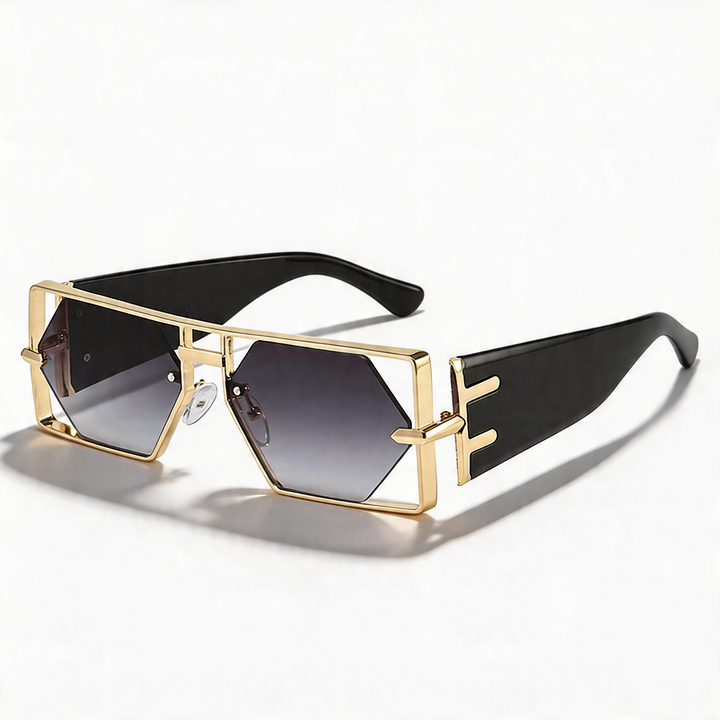 Modern women's sunglasses, bold and edgy, featuring a durable lightweight frame & UV400 protection.
