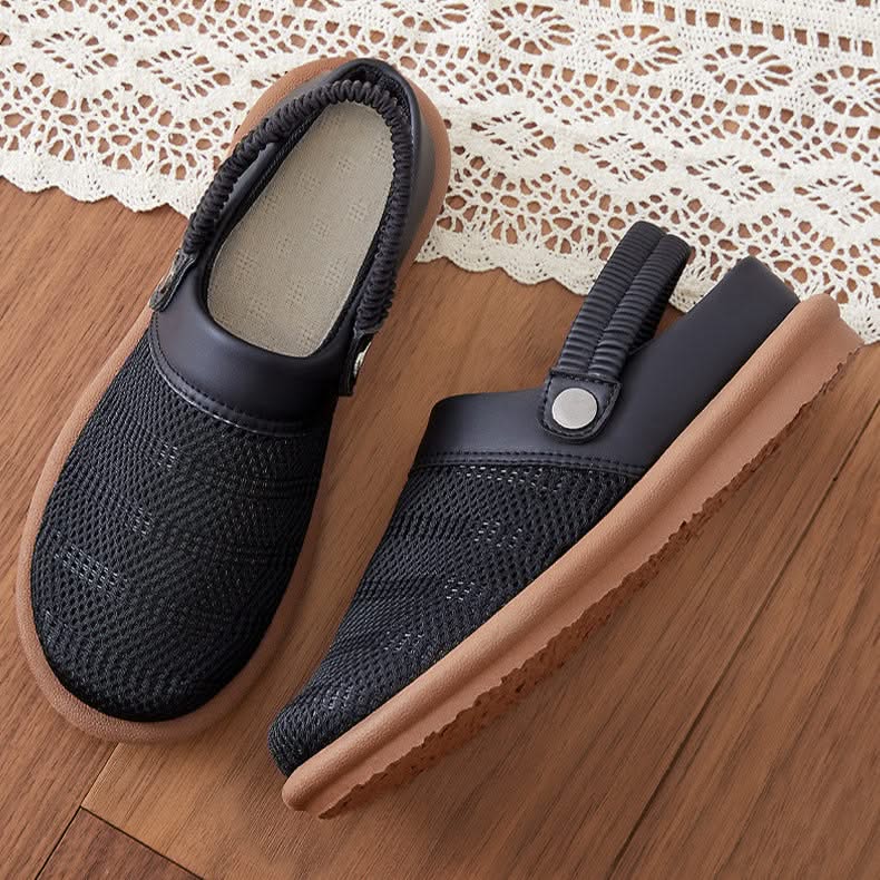 Stylish women's breathable mesh clogs, slip-on design for ultimate comfort and versatile summer wear.
