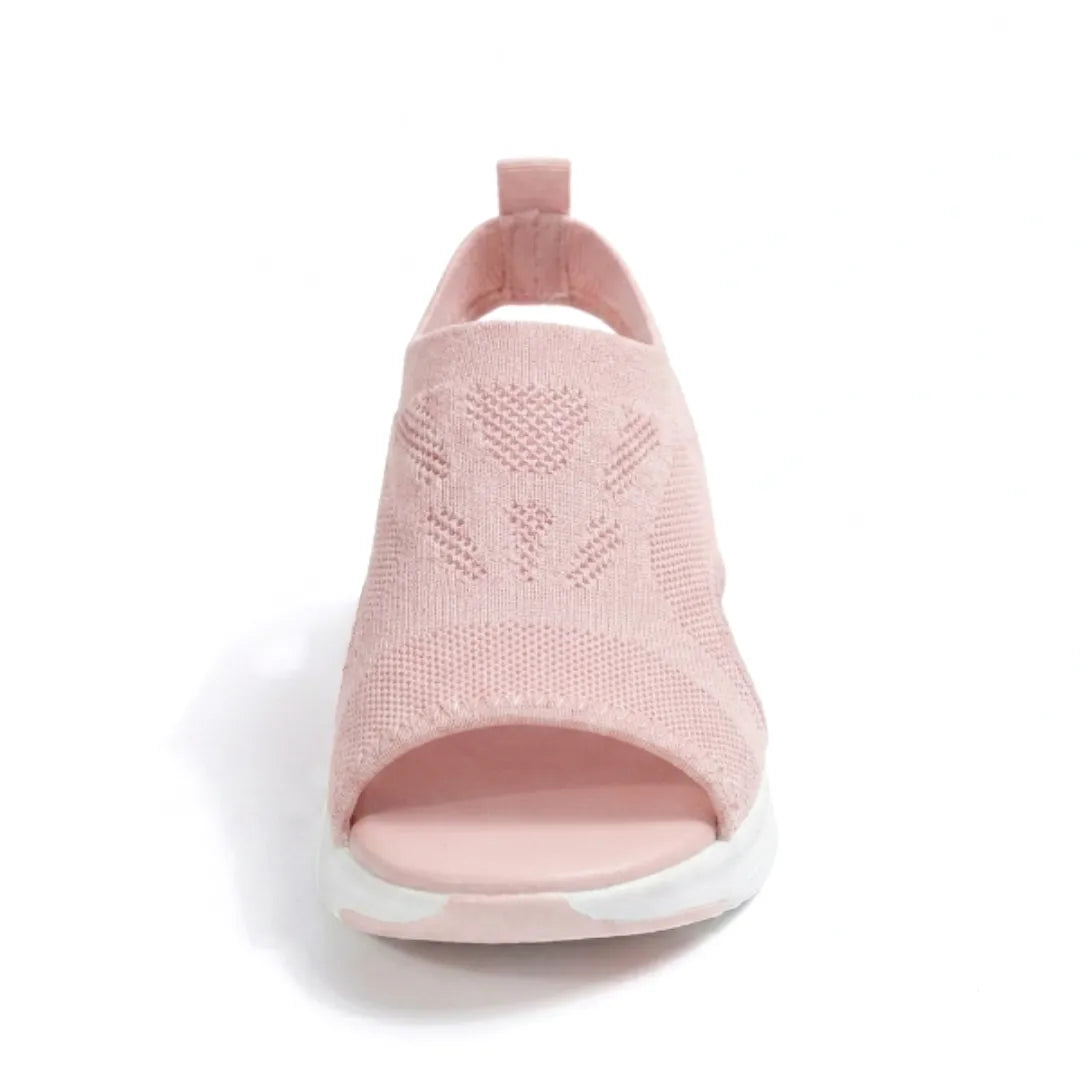 Secure-fit women's breathable orthopedic wedge sandals, comfortable for walking and everyday use. Foot support.