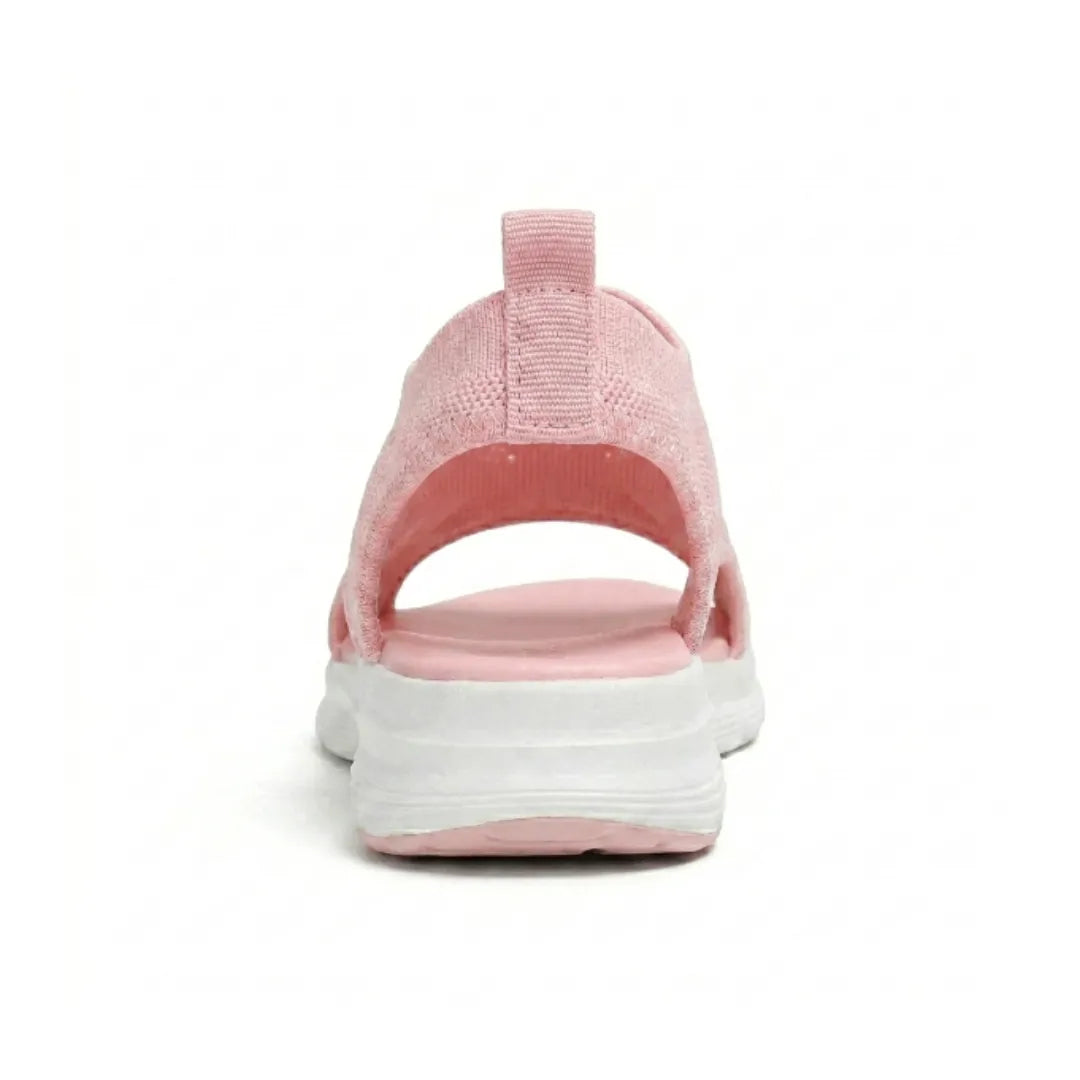 Women's breathable orthopedic wedge sandals, perfect for comfortable outdoor walking & summer activities. Slip-on.