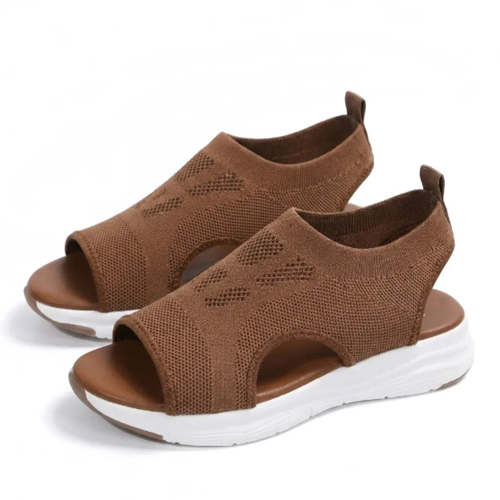 Orthopedic wedge sandals for women, offering foot support, comfort & breathability. Perfect for walking.