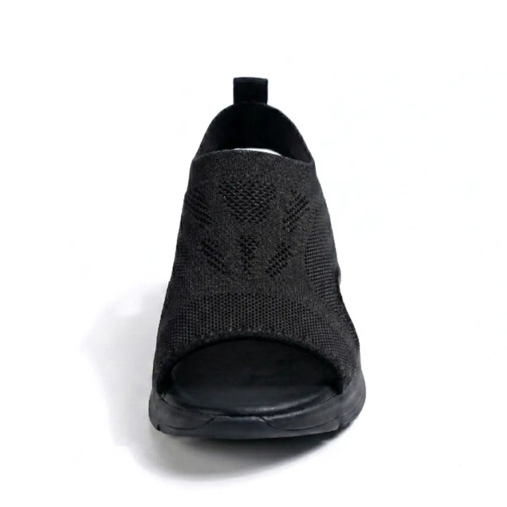 Casual women's orthopedic wedge sandals, breathable & comfortable for daily wear & walking. Essential foot support.