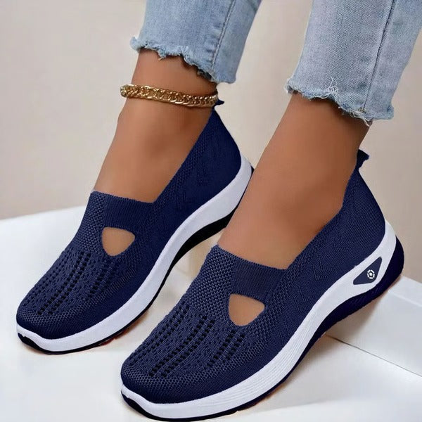 Casual slip-on soft sole shoes for women, perfect for summer & elderly feet.