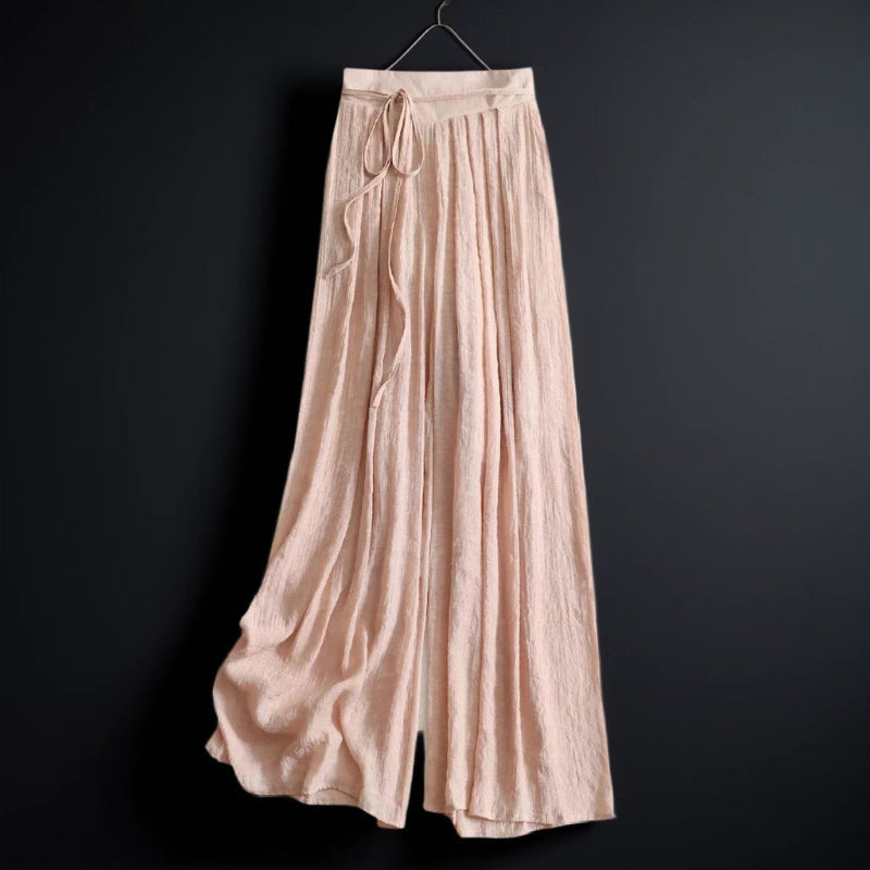Women's breezy wide-leg summer pants, perfect for casual comfort & stylish warm-weather fashion.