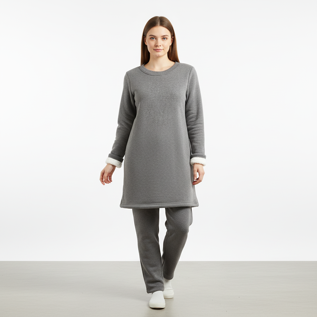 Women's long-sleeve Brigitte fleece pullover, warm and comfortable winter apparel