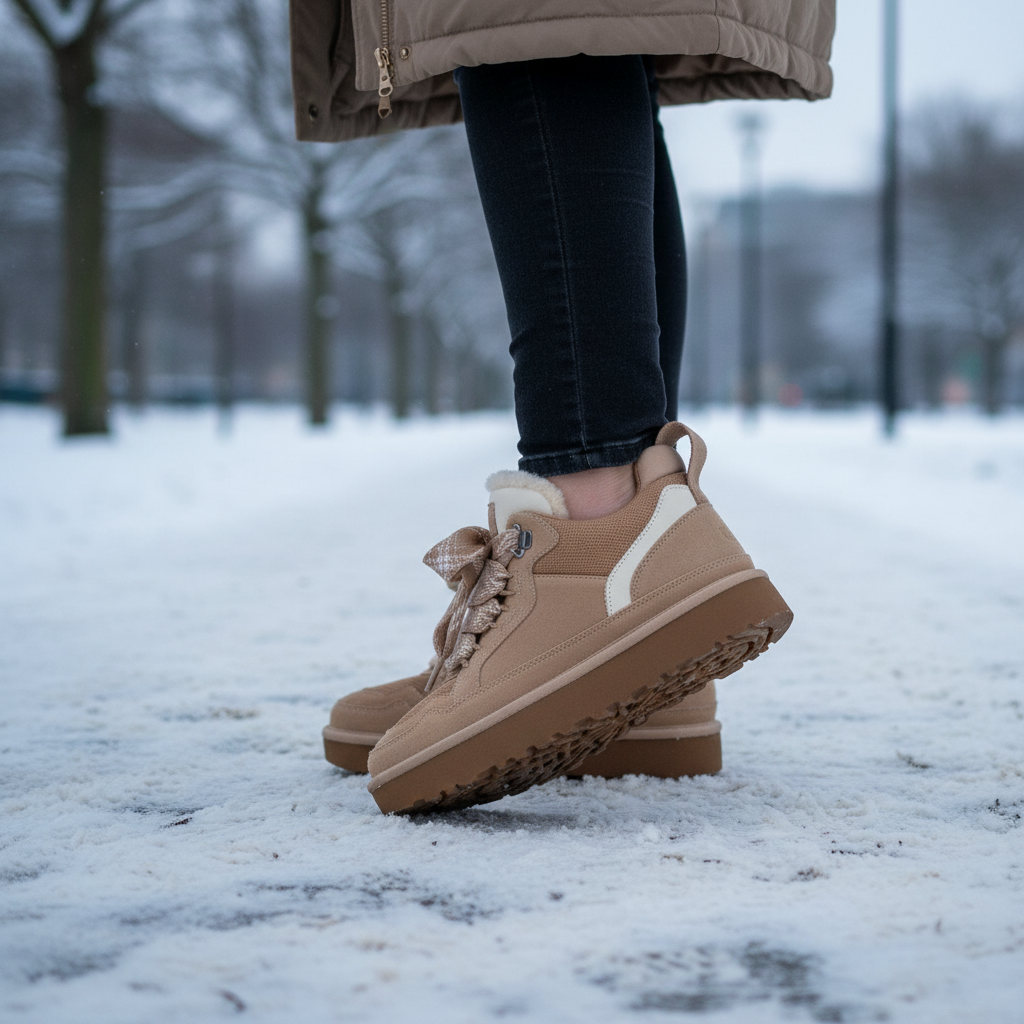 Women's Brooklyn suede faux fur lined winter boots, warm, weather resistant, non-slip sole