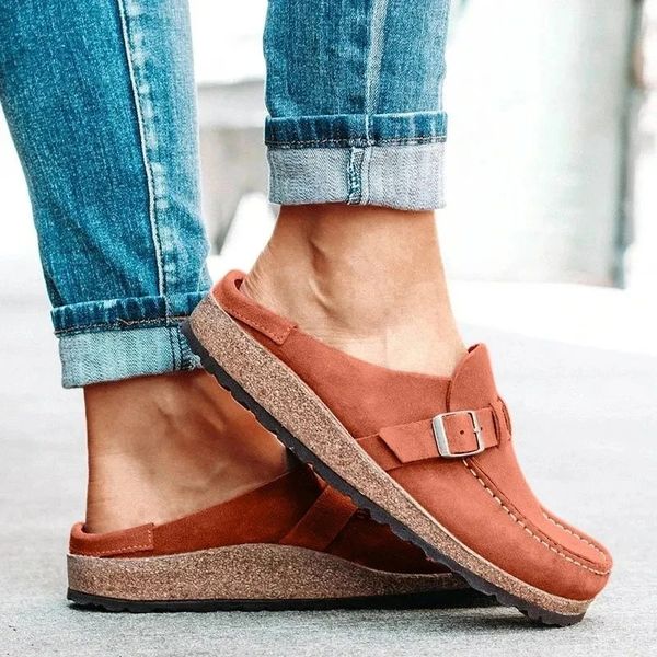 Women's Brynn comfort mules, providing orthopedic support for casual, easy-wear footwear.