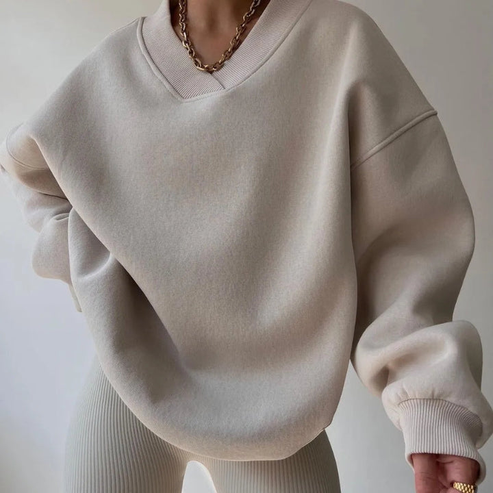 Women's Calisore oversized soft knit pullover, perfect for cozy fall & winter comfort. Loose fit everyday top.