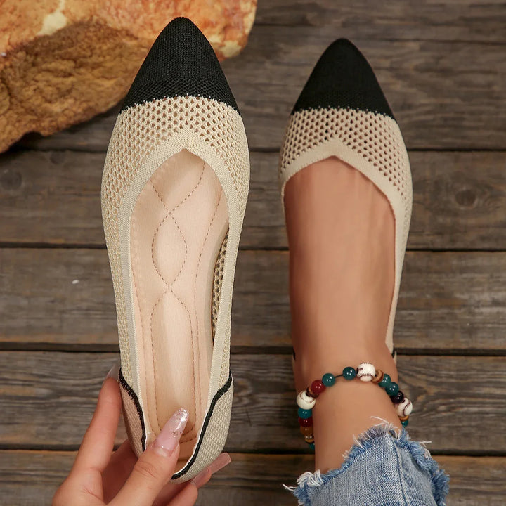 Women's Calora breathable pointed-toe flats, perfect for everyday comfortable and stylish wear.