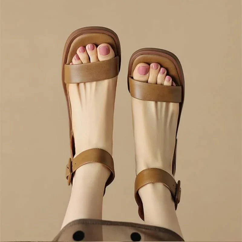 Carina women's block heel sandals with a sleek design, ankle strap & essential non-slip sole.