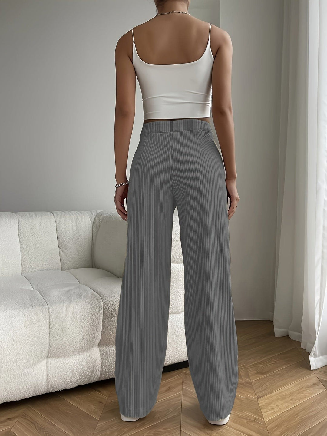 Soft corduroy pants for women, offering ultimate comfort and a chic casual look.