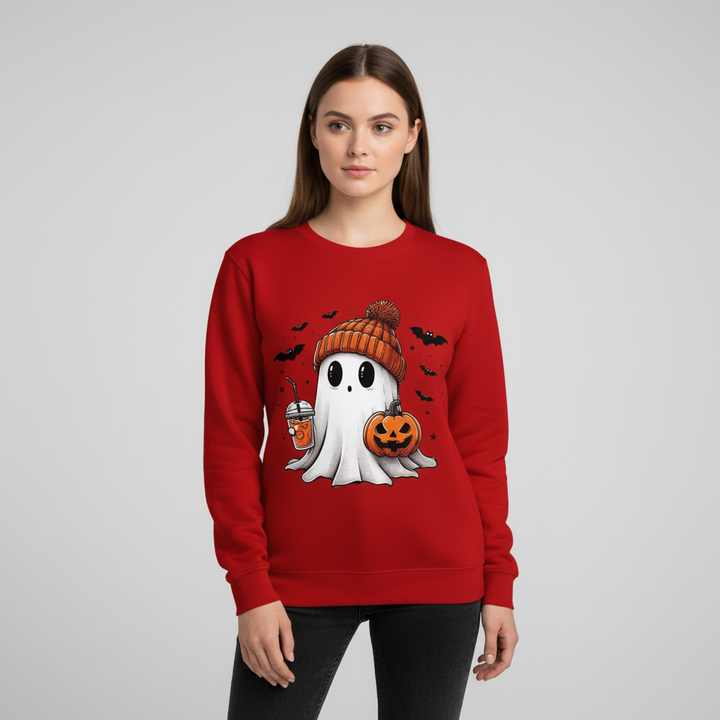 Women's autumn fashion Halloween sweatshirt, unique graphic design on soft fabric