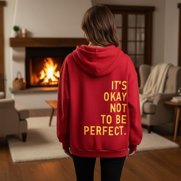 Women's casual hooded sweatshirt with drawstring, soft pullover for autumn comfort in rose pink