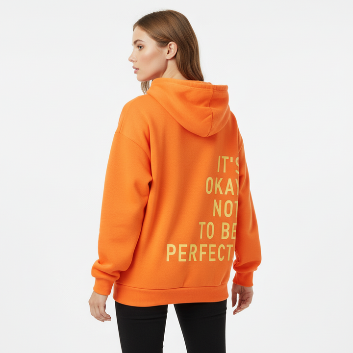 Stylish women's hooded pullover, Emily casual fit, featuring a prominent drawstring detail