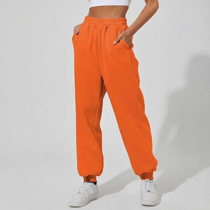 Back view of women's Martha jogger pants, black, highlighting deep pockets for convenience
