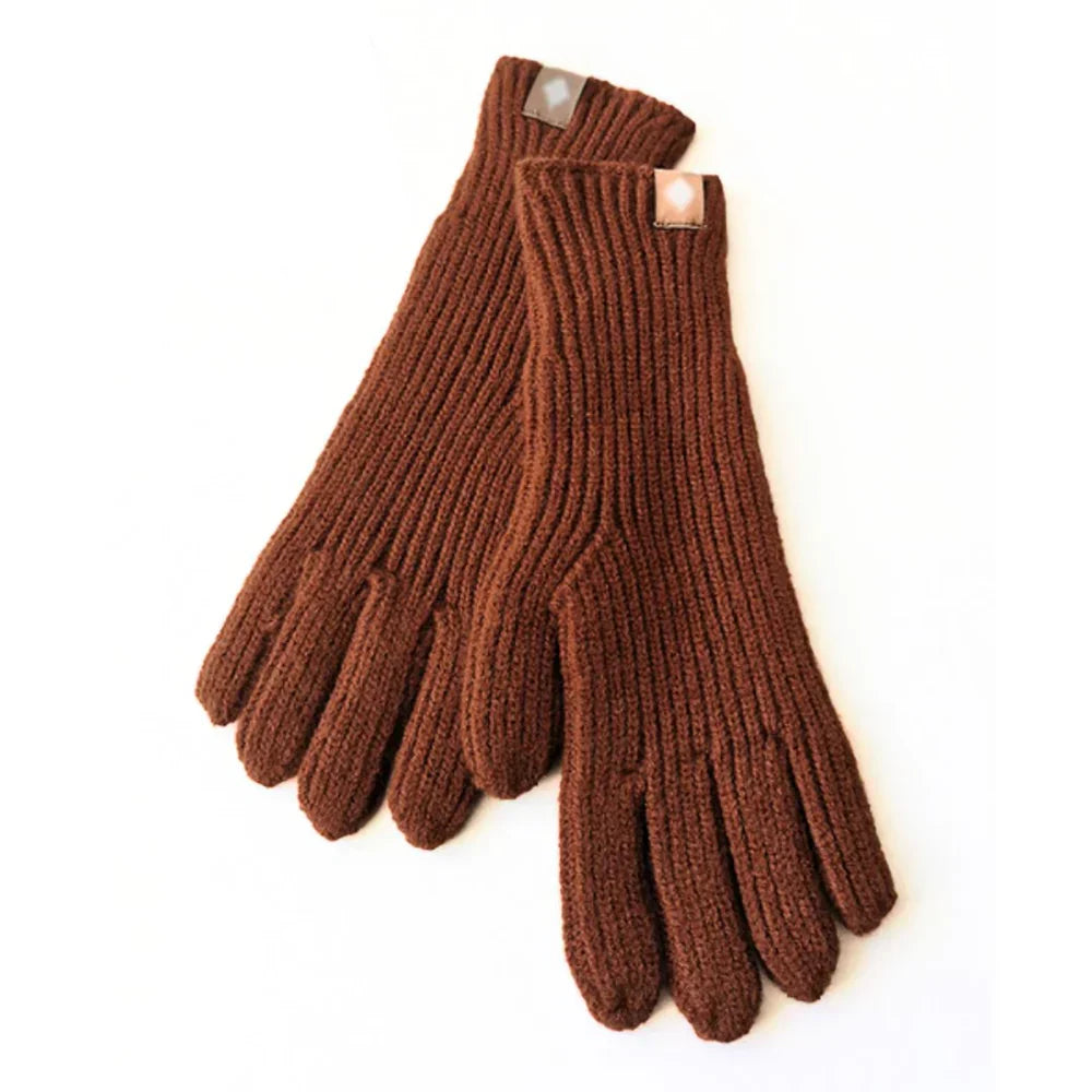 Versatile women's casual knitted gloves. Touchscreen compatible, warm & soft for any winter activity.